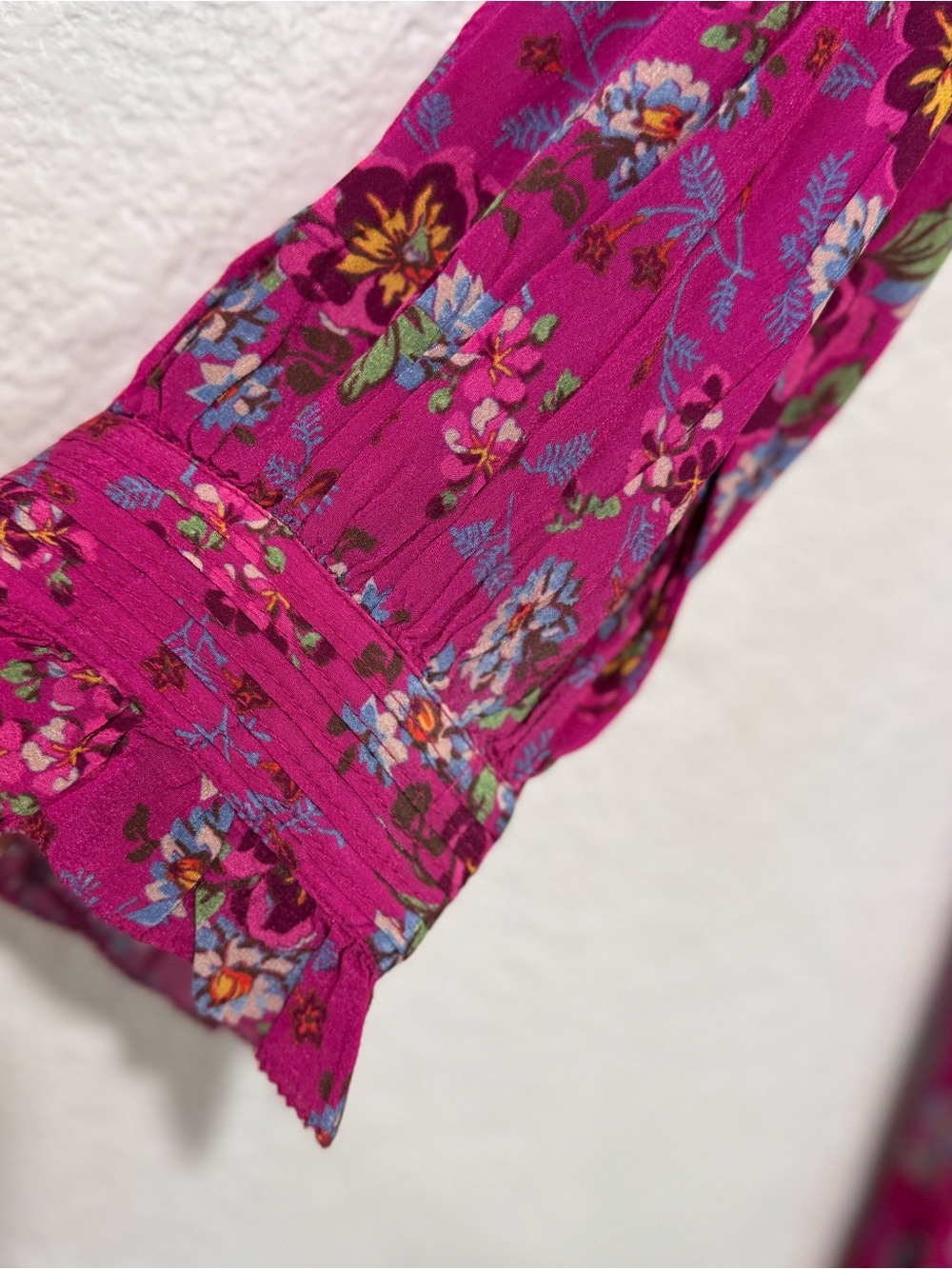 Sundance Raspberry Zora Floral Ruffle Dress XL - Picture 4 of 11